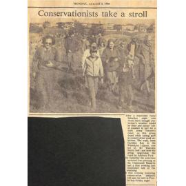 Conservationists take a stroll