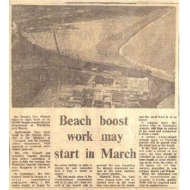 Beach boost work may start in March