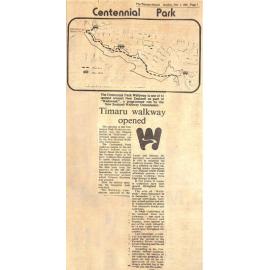 Centennial Park: Timaru walkway opened