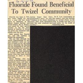 Fluoride Found Beneficial To Twizel Community