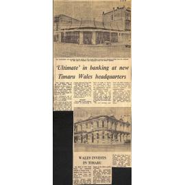 Ultimate in banking at new Timaru Wales headquarters / Wales Invests in Timaru