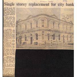 Single storey replacement for city bank