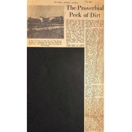 The Proverbial Peck of Dirt