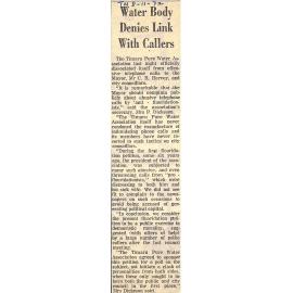 Water Body Denies Link With Callers