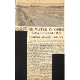 No Water In Opihi Lower Reaches: Condition Strongly Criticised