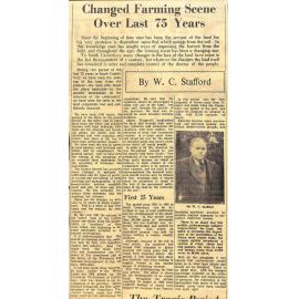 Changed Farming Scene Over Last 75 Years 