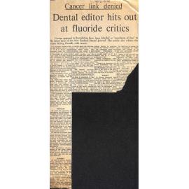 Cancer link denied: Dental editor hots out at fluoride critics