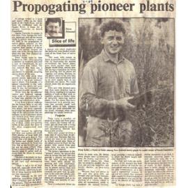Propogating pioneer plants