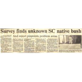 Survey finds unknown SC native bush: And report pinpoints problem areas