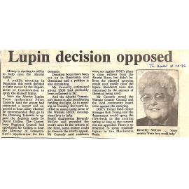 Lupin decision opposed
