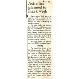 Activities planned to mark week