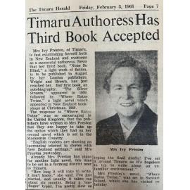 Timaru Authoress Has Third Book Accepted