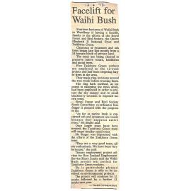 Facelift for Waihi Bush