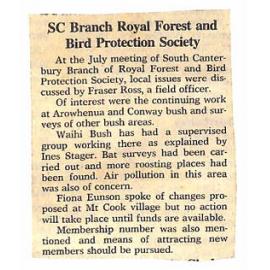 SC Branch Royal Forest and Bird Protection Society