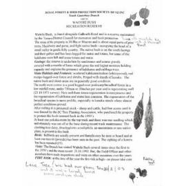 SC Forest & Bird Waitohi Bush visit