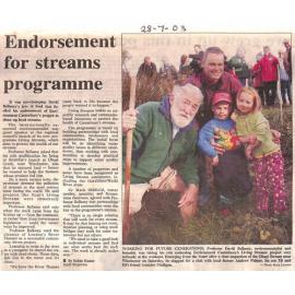 Endorsement for streams programme
