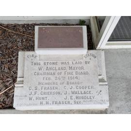 Timaru Fire Brigade plaques