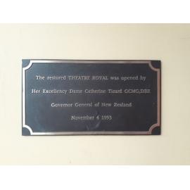 Theatre Royal plaque