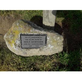 Nola Mortimer commemorative plaque