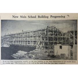 New Main School Building Progressing