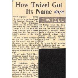 How Twizel Got its Name