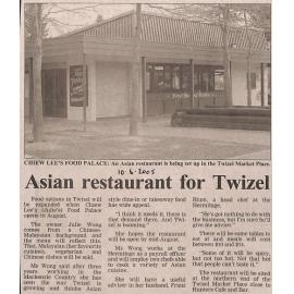 Asian restaurant for Twizel