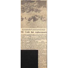 Mt Cook hut replacements