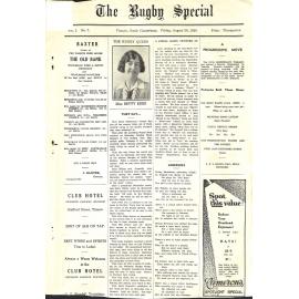 The Rugby Special vol.1 no.7 August 30 1929