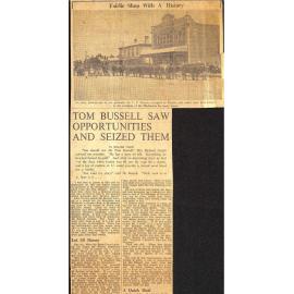 Fairlie Shop With A History: Tom Bussell Saw Opportunities And Seized Them