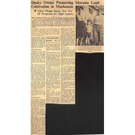 Dusky Owner Pioneering Moraine Land Clutivation in Mackenzie: Chisel Plough Brings New Era Of Prosperity for High Country