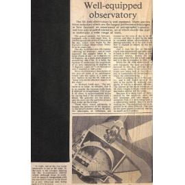 Well-equipped observatory