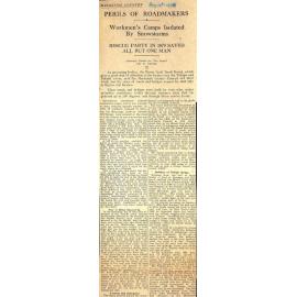 Mackenzie Country XI: Perils of Roadmakers, Workmen's Camps Isolated by Snowstorms, Rescue Party in 1879 Saved All But One Man