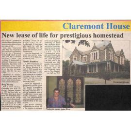 Claremont House: New lease of life for prestigious homestead