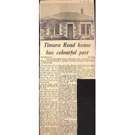 Timaru Road house has colourful past