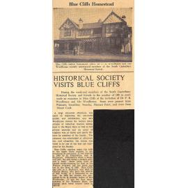 Blue Cliffs Homestead: Historical Society Visits Blue Cliffs