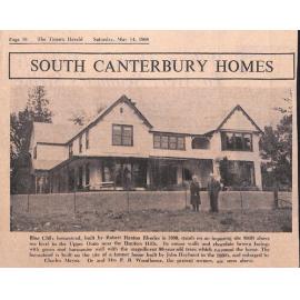 South Canterbury Homes: Blue Cliffs Homestead A Treasure House of District's History