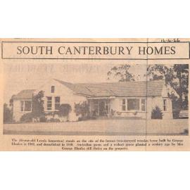 South Canterbury Homes: Orbell Family has Lived at Levels for Century