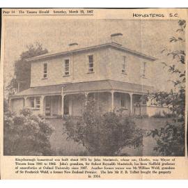 Kingsborough Closely Interwoven In Claremont History