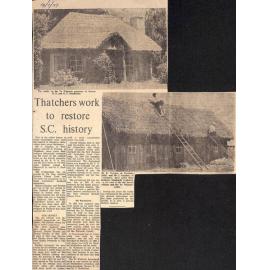 Thatchers work to restore SC history