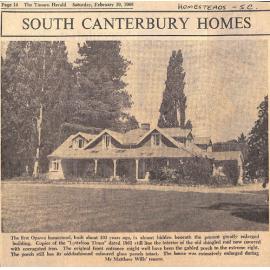 South Canterbury Homes: Century-old Opawa Has Colourful Associations