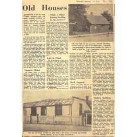 Old Houses: Which is the Oldest Existing Dwelling In the Province?