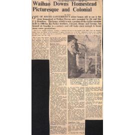 Waihao Downs Homestead Picturesque and Colonial