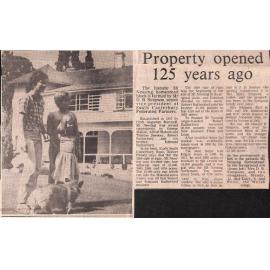Property opened 125 years ago