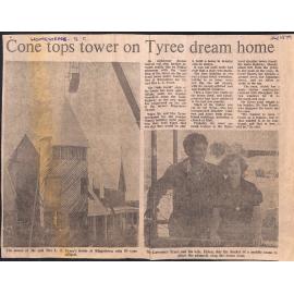 Cone tops tower on Tyree dream house