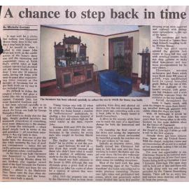 A chance to step back in time