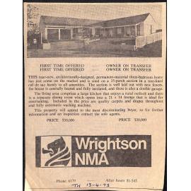 Wrightson Real Estate advertisment