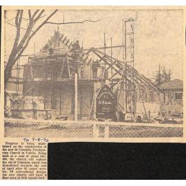 Progress on New Church