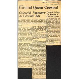 Carnival Queen Crowned, Colourful Pageantry At Caroline Bay, Patriotic Colours For Retinue of Carnival Queen