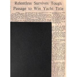 Relentless Survives Tough Passage to Win Yacht Title