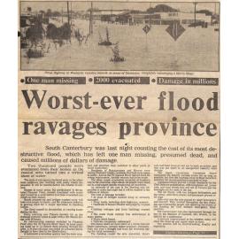 Worst-ever flood ravages province / Inquiry centre set up / Evacuees warned to stay away